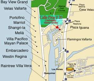 Tours Marina Office in Vallarta, Mexico.