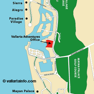 Vallarta Adventures Nuevo Map.