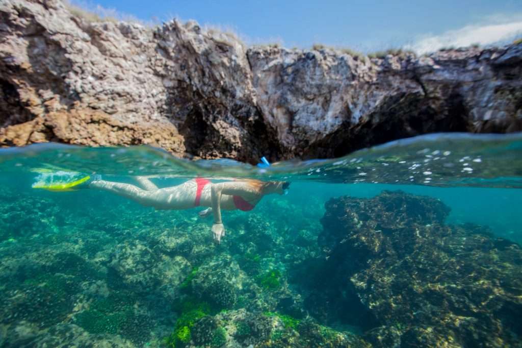 Snorkelling at Las Marientas.