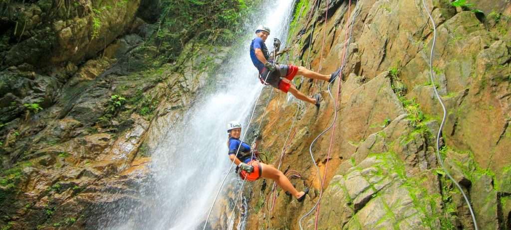 Two Rappelling in Puerto Vallarta.