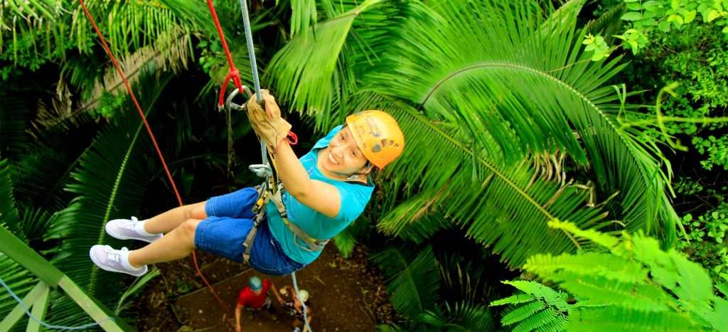 Rappeling on River Expedition.