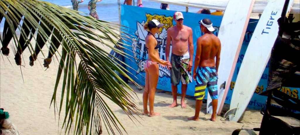 Surfers in Sayulita.