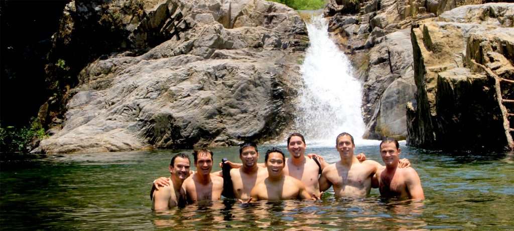 Group at a Vallarta Waterfall.