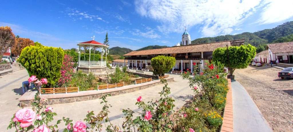 Plaza in San Sebastian.