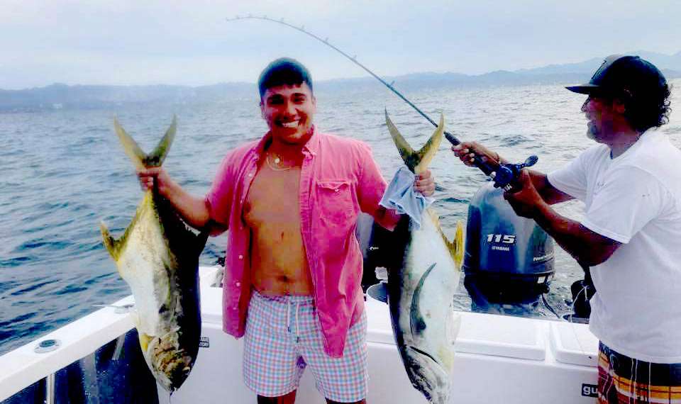 Good catch fishing in Vallarta, Mexico.