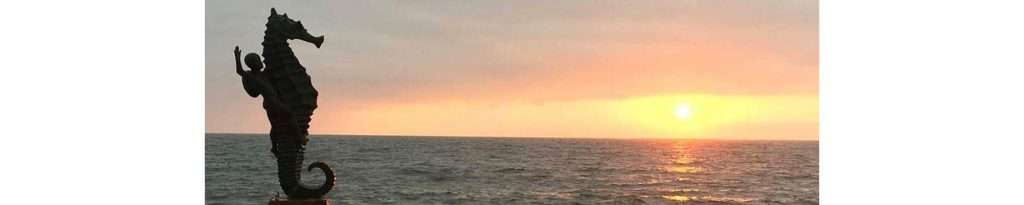 Puerto Vallarta seahorse sculpture.