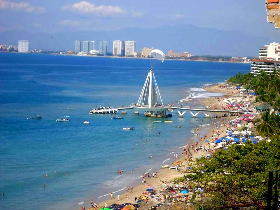 Los Muertos Beach in Vallarta.